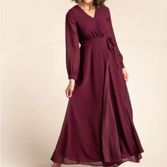 Arbor Wrap Maxi Dress Merlot - XS - Picture 6 of 8